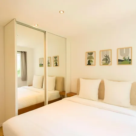 A4 Staywiz Us-2p Au Coeur De Les Pins 5min - Ac Balcon アパート