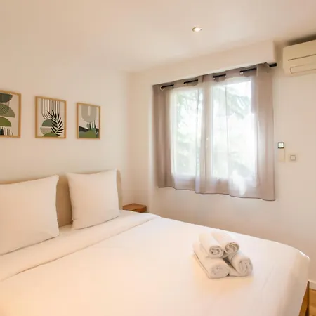 A4 Staywiz Us-2p Au Coeur De Les Pins 5min - Ac Balcon ジュアン・レ・パン