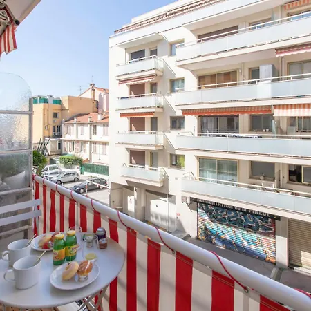 A4 Staywiz Us-2p Au Coeur De Les Pins 5min - Ac Balcon Apartment Juan-les-Pins